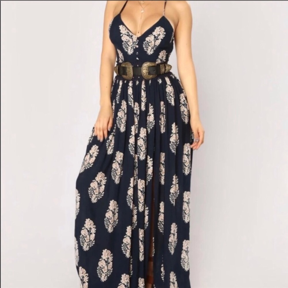 Fashion Nova  Holy Slit maxi dress